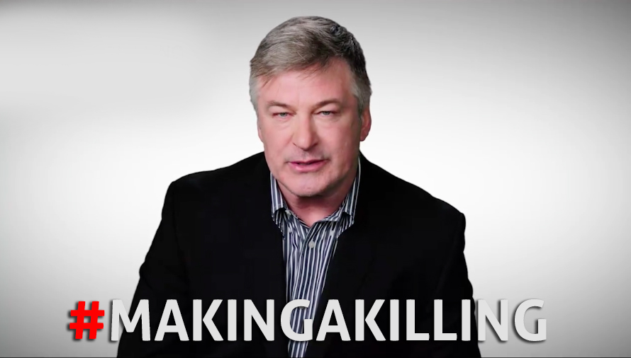 Alec Baldwin urges you to host a home screening of MAKING A KILLING: GUNS, GREED AND THE NRA